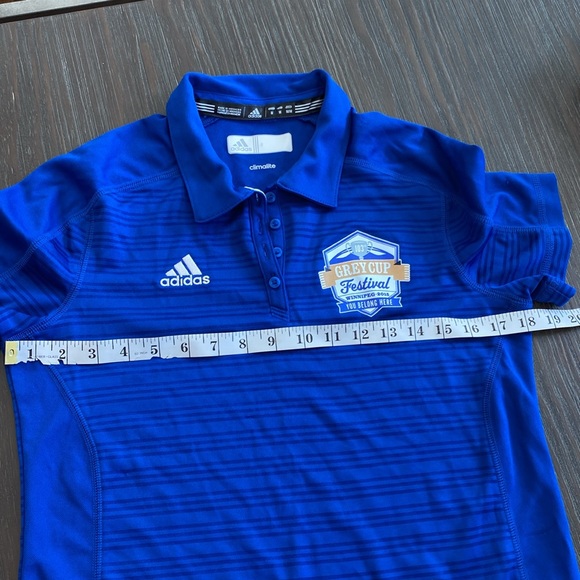 Adidas climalite polo T-shirt in size medium. Gray cup festival volunteer. - Picture 6 of 7